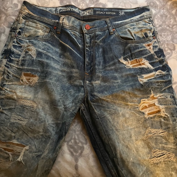 Mens rockstar jeans, Craig Jordan shorts, saints symphony long sleeve with hood - Picture 2 of 16